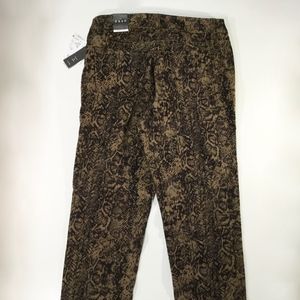 dash Snake Print Cropped Jeans size 6